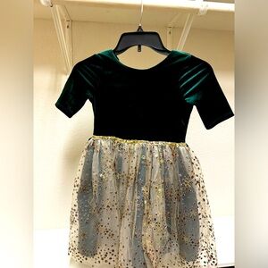 Zunie Nordstrom Girls Velvet & Tulle Holiday Dress size 7